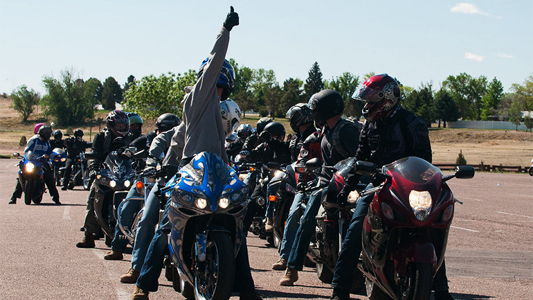 Group Motorcycle Riding 1