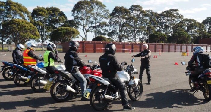 Motorbike skills Training at Melbourne Sandown