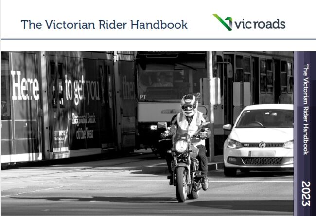 Handbook for Victorian motorcyclists free of charge